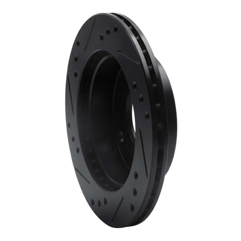 Chevrolet Metro Brake Rotor (1) - Front Right - R1 Concepts - Drilled & Slotted - Black - `89-`01